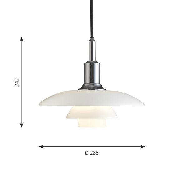 PH 3/2 Pendant dimensions