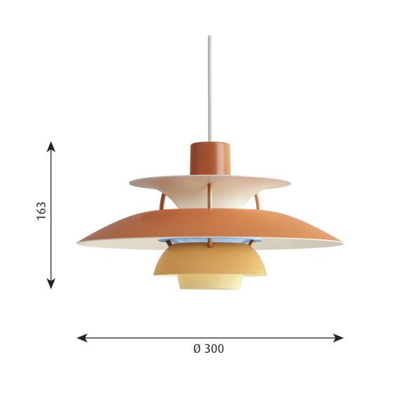 PH 5 Mini Hues of orange | Poul Henningsen | Louis Poulsen PH 5 Mini Hues of orange | Poul Henningsen | Louis Poulsen