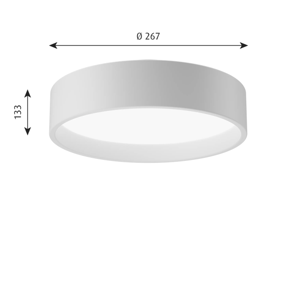 LP Circle Surface Mounted dimensions
