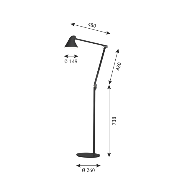 NJP Floor Lamp | Shop Floor Lamps | Louis Poulsen