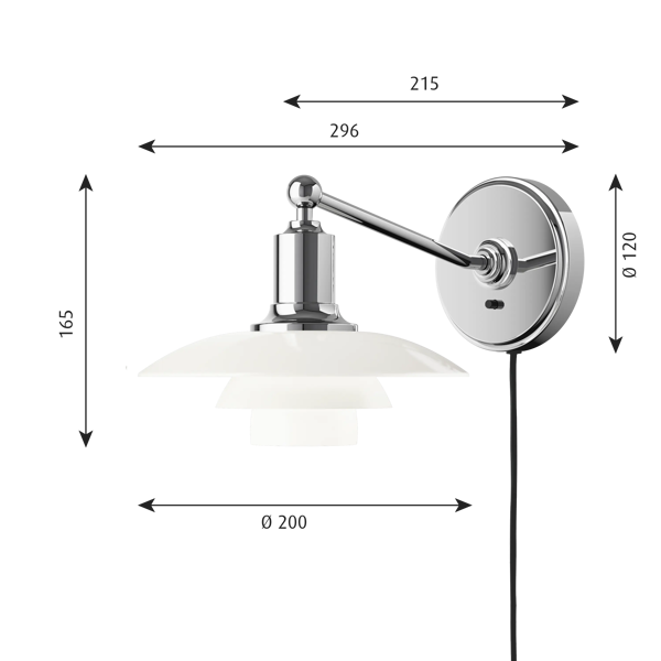 PH 2/1 Wall Lamp | Poul Henningsen | Louis Poulsen