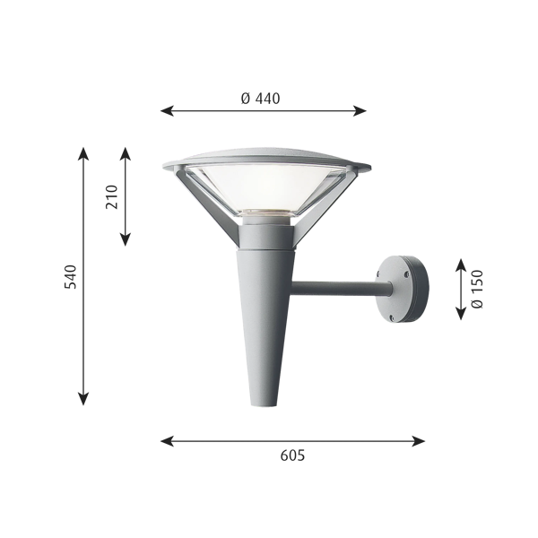 Kipp Wall Lamp dimensions