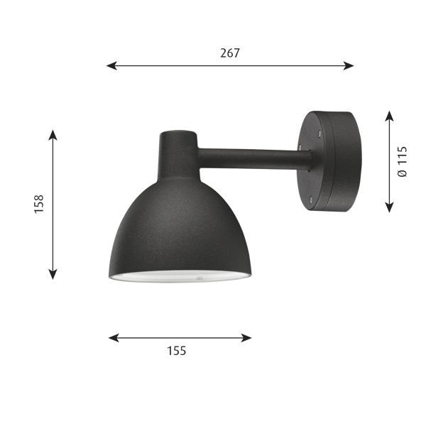 louis poulsen toldbod l burnished 廃番 Toldbod 155 Outdoor Wall Lamp | Louis Poulsen A/S | Louis Poulsen