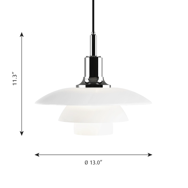 PH 3½-3 Glass Pendant by Poul Henningsen | Louis Poulsen
