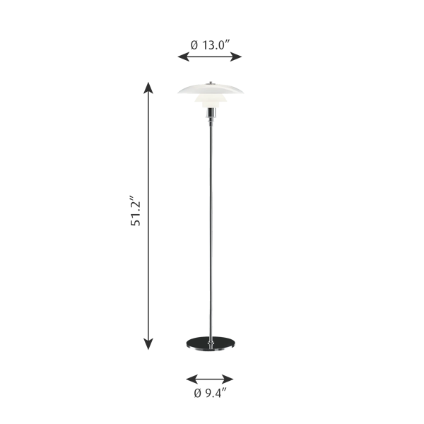 PH 3½-2½ Floor Lamp by Poul Henningsen | Louis Poulsen