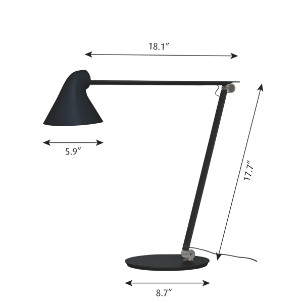 NJP Table Lamp dimensions