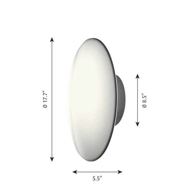 AJ Eklipta Wall Lamp dimensions