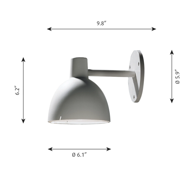 Toldbod 155 Wall Lamp | Outdoor Lighting | Louis Poulsen