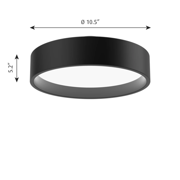 LP Circle Surface Mounted dimensions