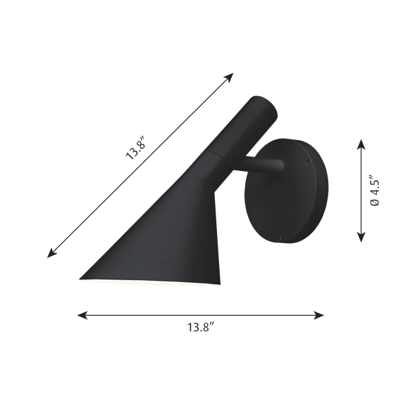 AJ 50 Outdoor Wall Lamp dimensions