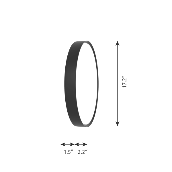 LP Slim Round Wall Lamp dimensions