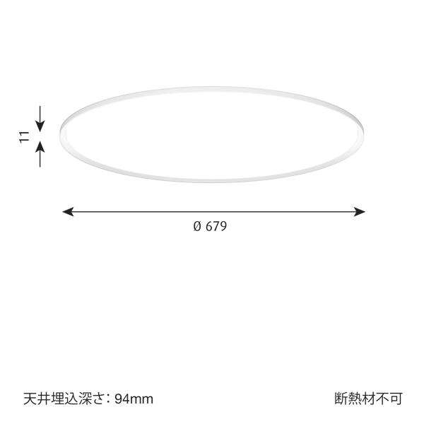 LP Slim Round Recessed dimensions