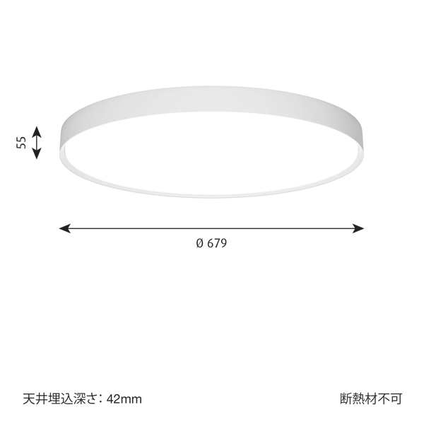 LP Slim Round Semi Recessed dimensions