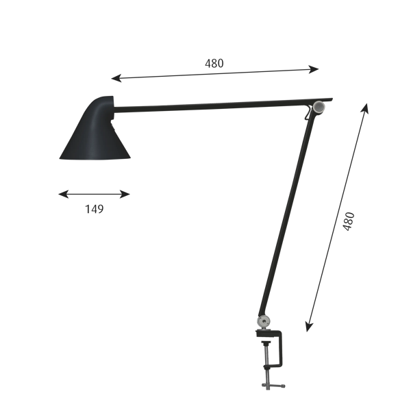 NJP Table Lamp dimensions