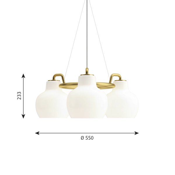 VL Ring Crown 3-5-7 Pendant dimensions