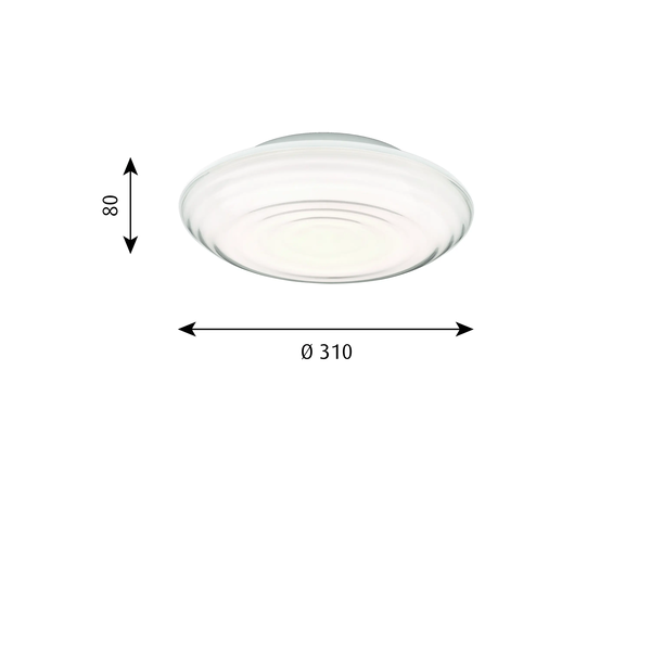 Ripls Ceiling/Wall Lamp dimensions