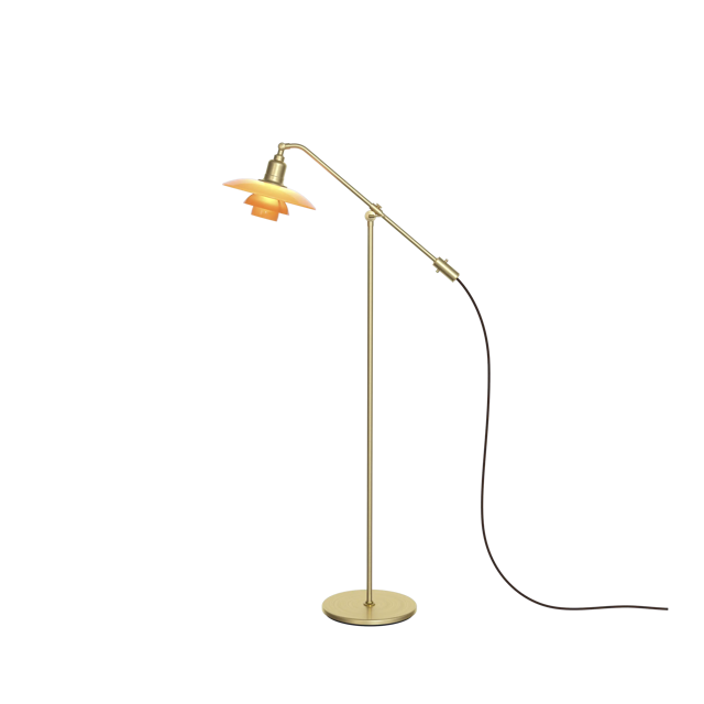 PH 3/2 The Water Pump Amber Coloured Glass Floor Lamp