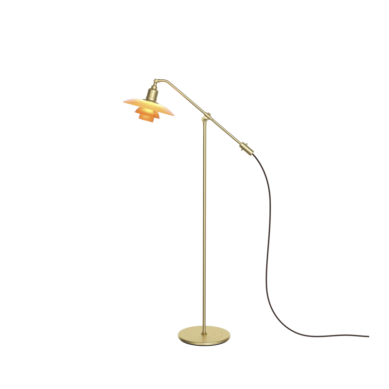 PH 3/2 The Water Pump Amber Coloured Glass Floor Lamp