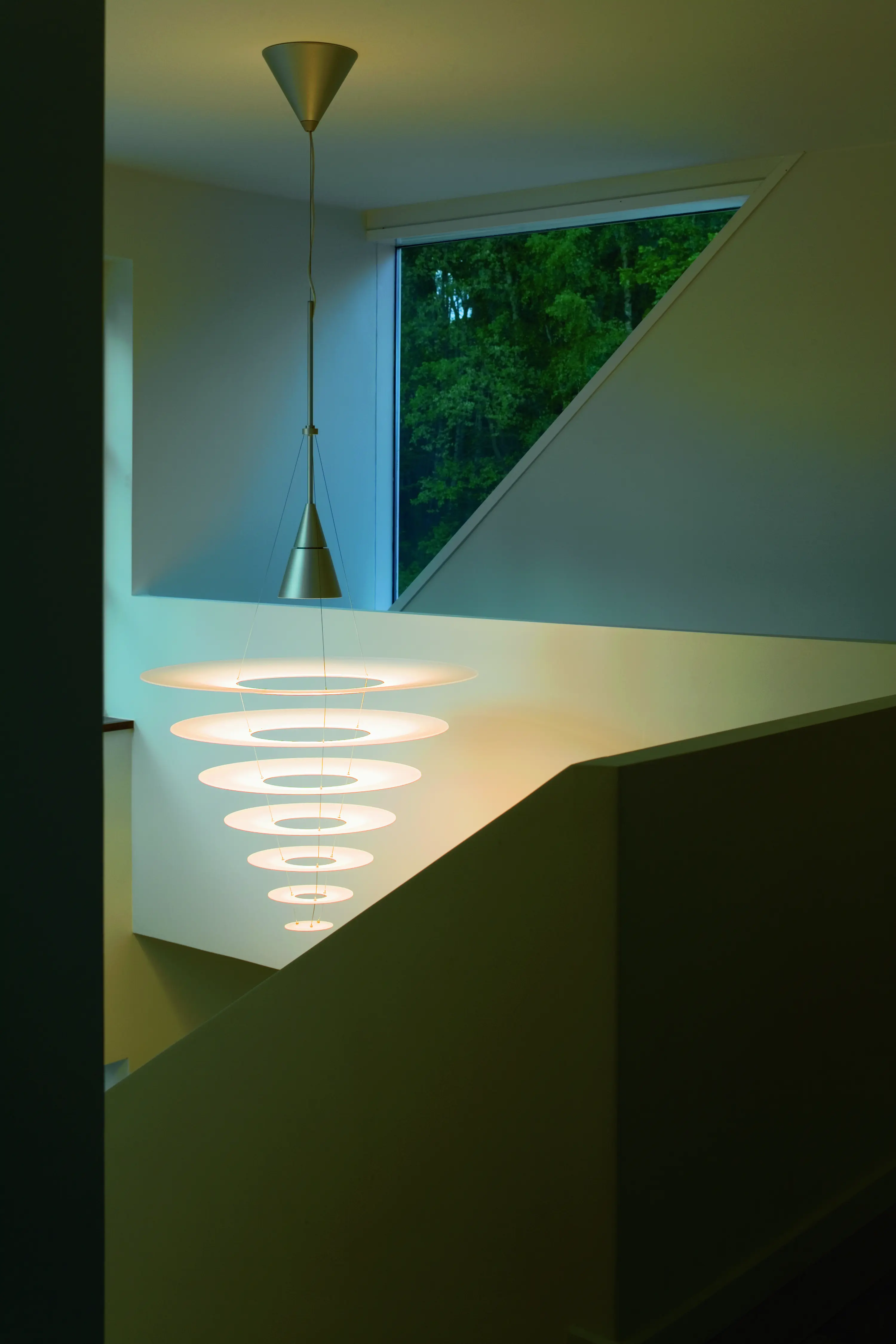 Enigma Pendant Brushed aluminium colour | Shoichi Uchiyama | Louis