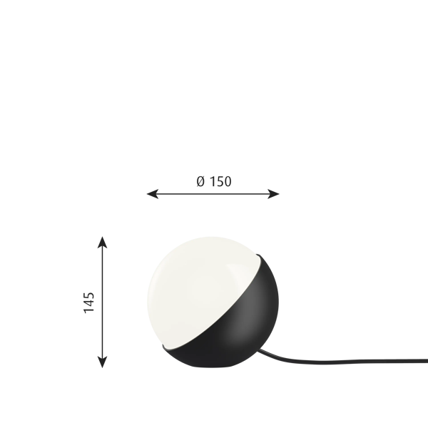 VL Studio Table/Floor Lamp dimensions