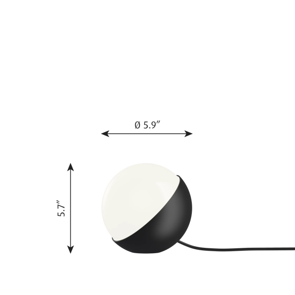 VL Studio Table/Floor Lamp dimensions