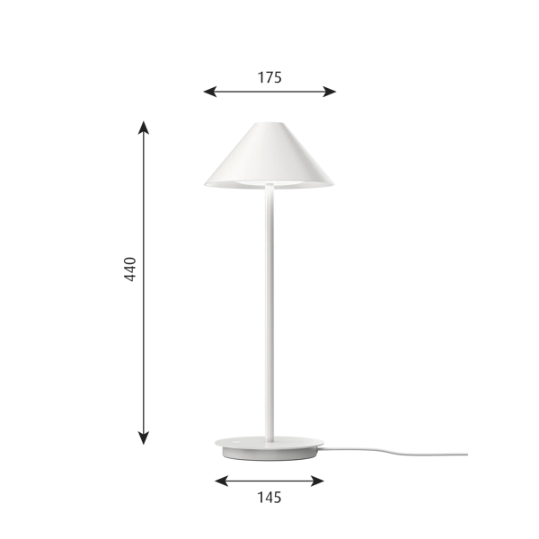 Keglen Table Lamp dimensions