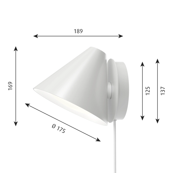 Keglen Wall Lamp dimensions
