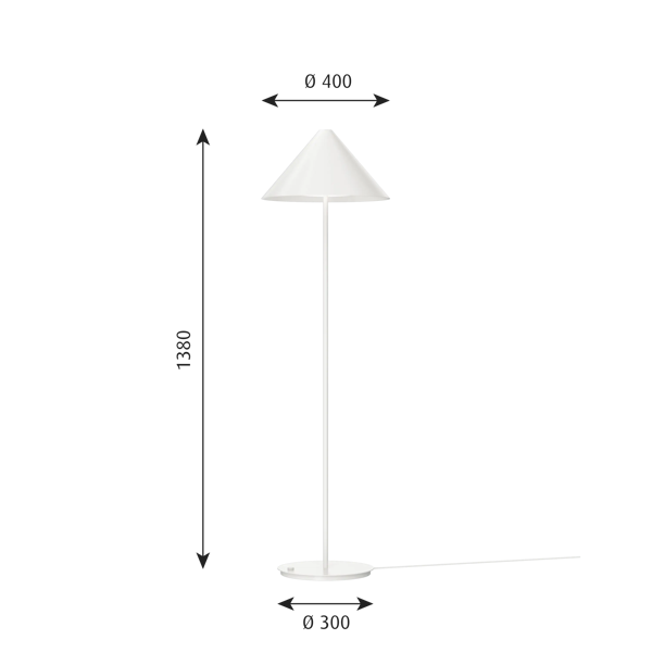 Keglen Floor Lamp dimensions