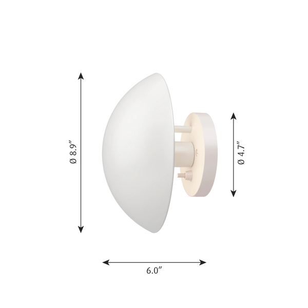 PH Hat Wall Lamp dimensions