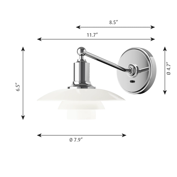 PH 2/1 Wall Lamp by Poul Henningsen | Louis Poulsen