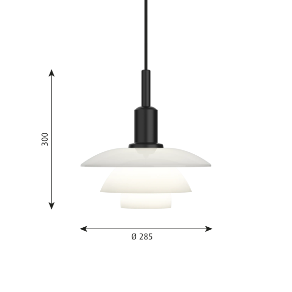 PH 3/3 Pendant dimensions