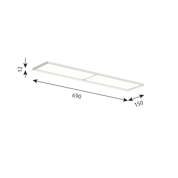 LP Slim Box Recessed dimensions