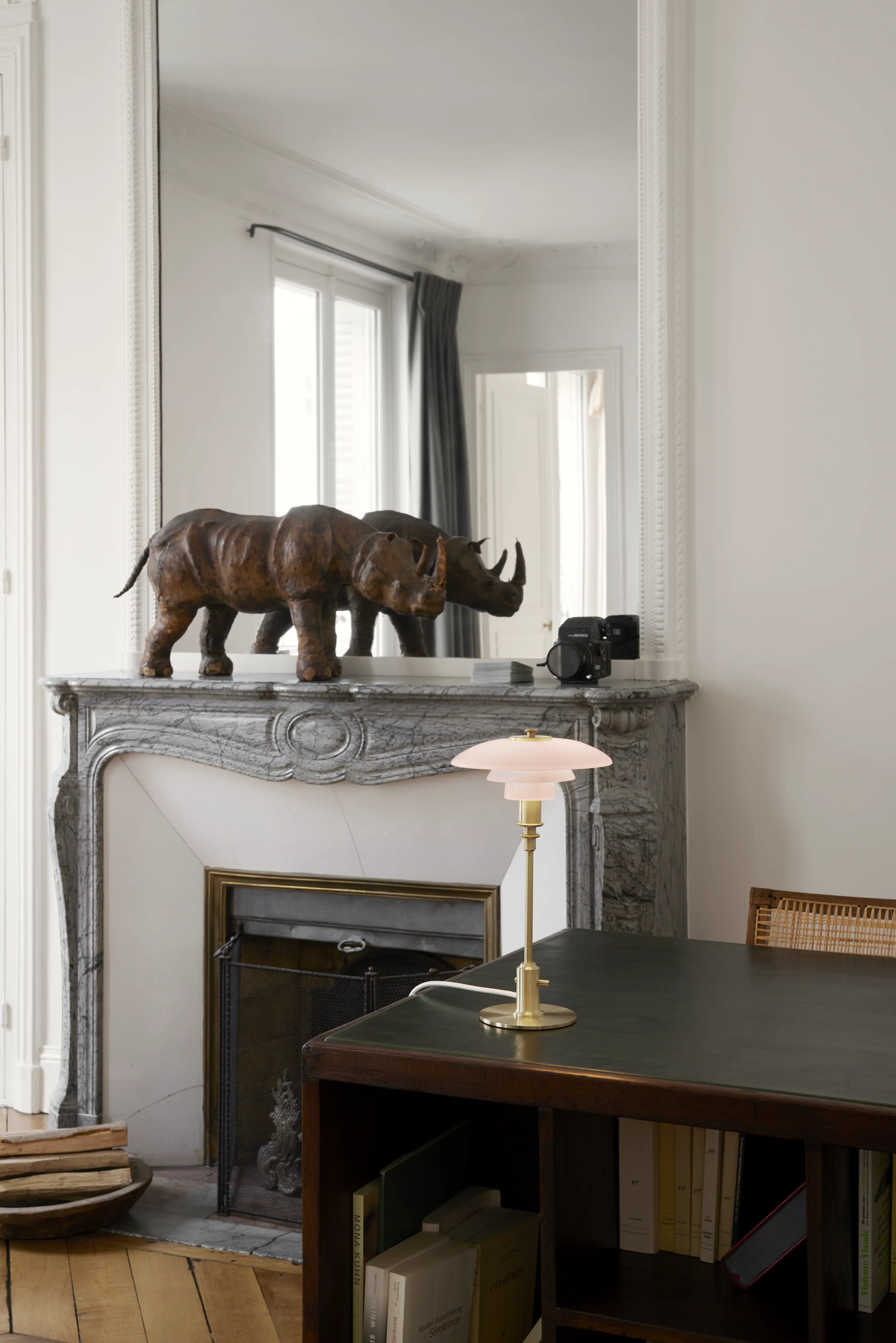 PH 2/1 Pale Rose Brass Table Lamp