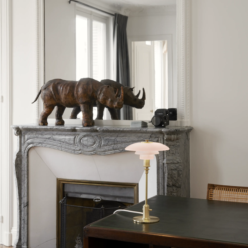PH 2/1 Pale Rose Brass Table Lamp