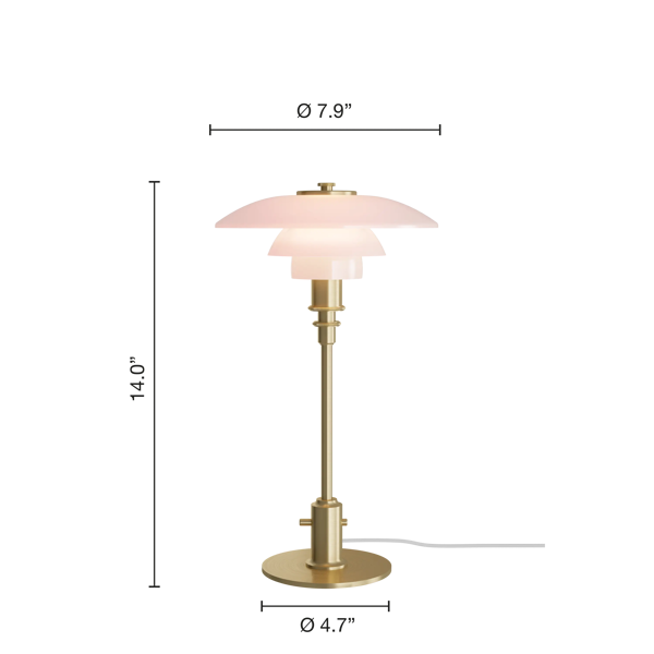 PH 2/1 Pale Rose Table Lamp | Louis Poulsen