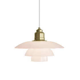PH 3½-3 Pale Rose Messing Hanglamp