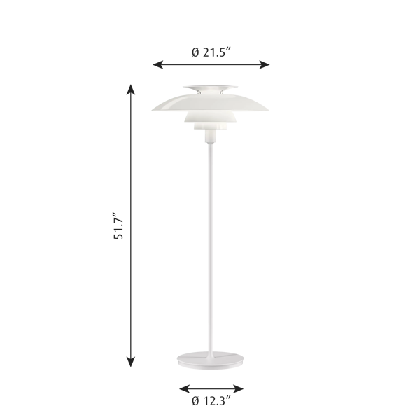 PH 80 Floor Lamp dimensions
