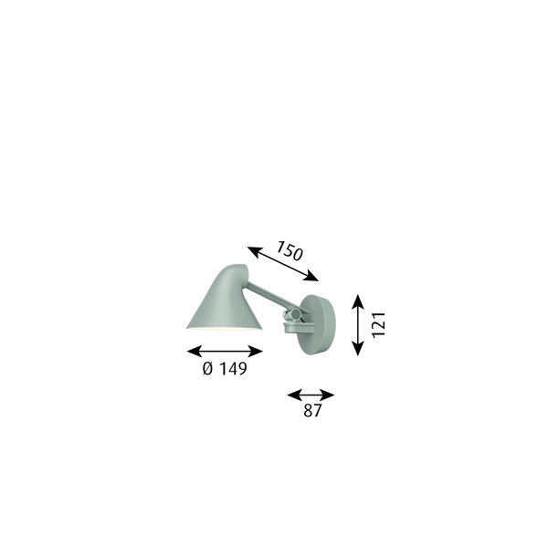 NJP Wall Lamp dimensions