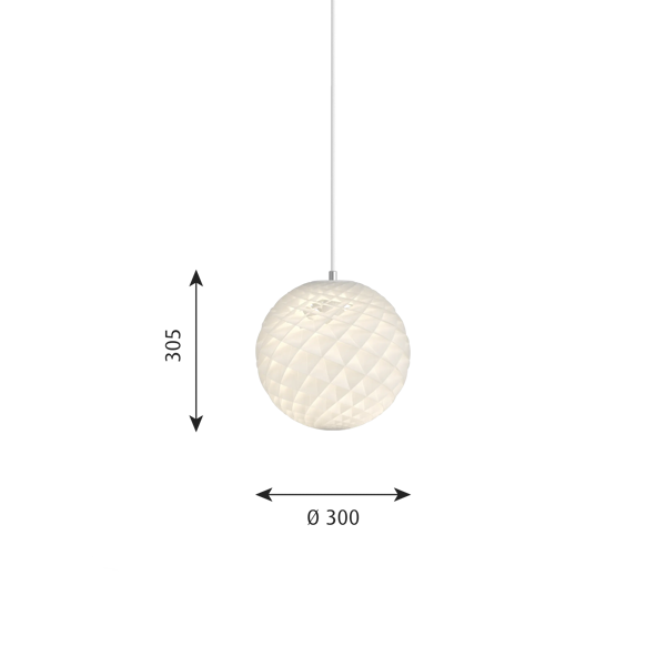 Patera Pendant dimensions