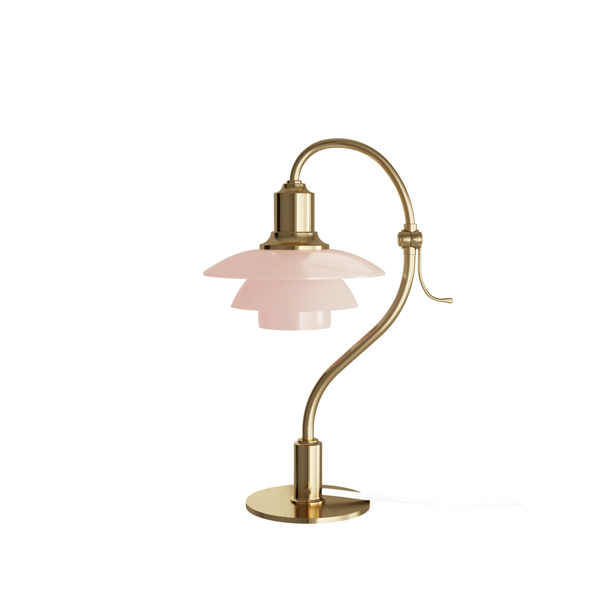 Hanglamp Orbital, wit/goud, 5-lamps, glas, metaal, E14 Hanglamp Orbital, wit/goud, 5-lamps, glas, metaal, E14