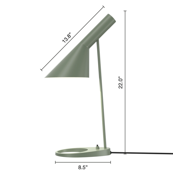 AJ Table Lamp dimensions