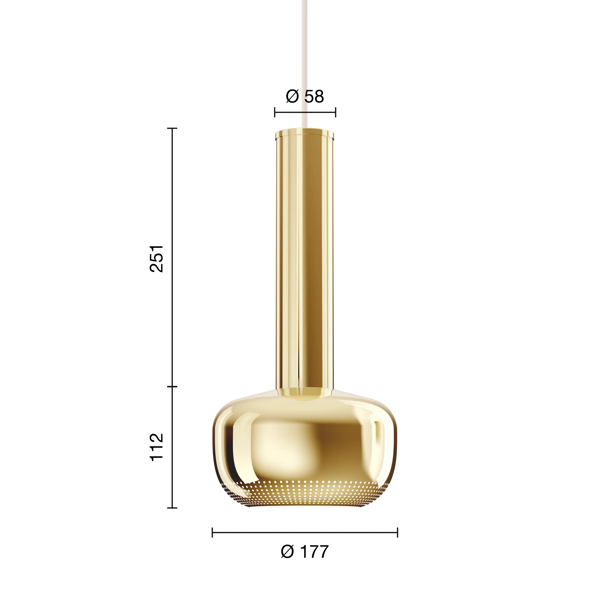 VL 56 Pendant dimensions