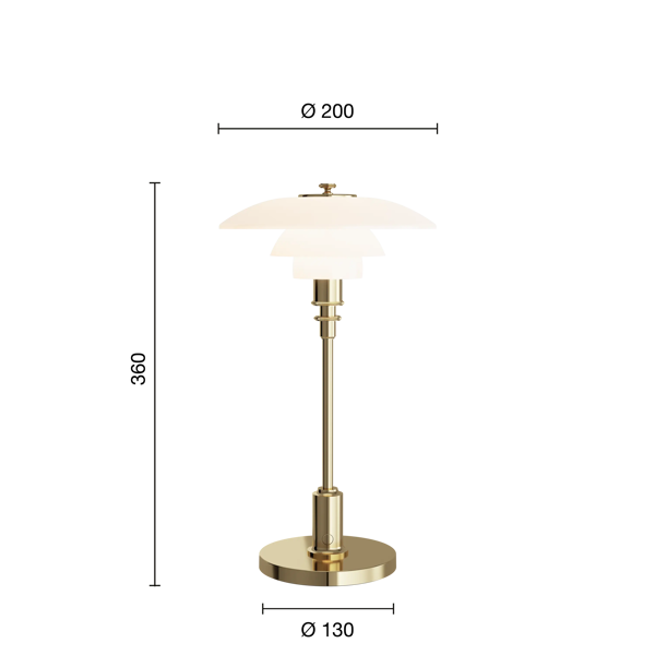 PH 2/1 Portable Lamp with Glare-Free Light | Louis Poulsen