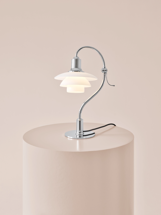 PH 2/2 Question Mark Chrome Tafellamp