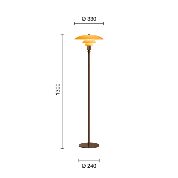 PH 3/2 Fendi Casa Floor Lamp | Timeless Danish Craftsmanship
