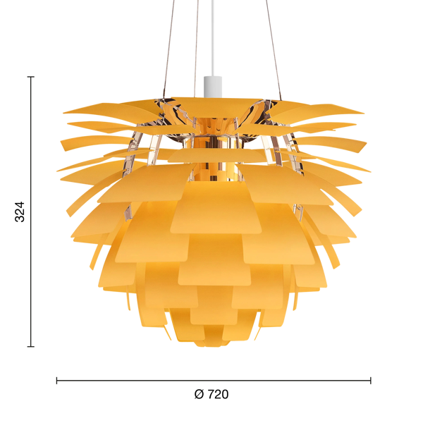 PH Artichoke Yellow Glass - Louis Poulsen | FENDI Casa コレクション