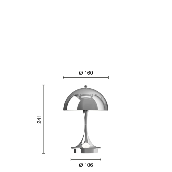 Panthella 160 Portable Lamp | Louis Poulsen