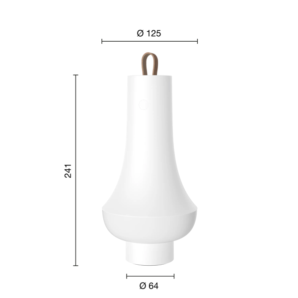 Tomoshi Portable Lamp dimensions