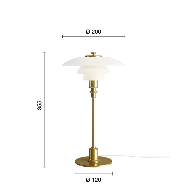 PH 2/1 Table Lamp | Poul Henningsen | Louis Poulsen