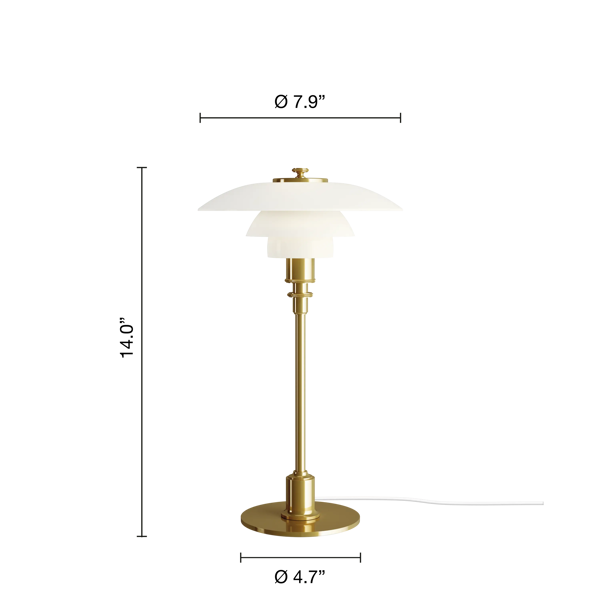 PH 2/1 Table Lamp by Poul Henningsen | Louis Poulsen